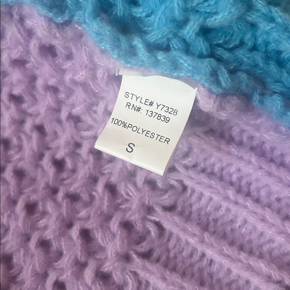 Dreamers By Debut Multicolor Knit Cardigan Size Small - Picture 7 of 11